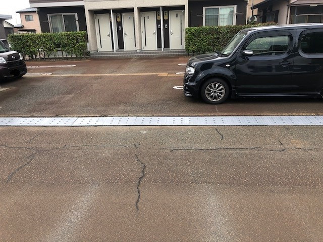 新潟県長岡市段差スロープ簡易設置。